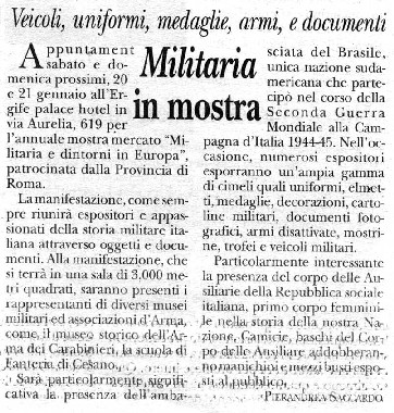 Il Giornale d'Italia - 18 gennaio 2001
